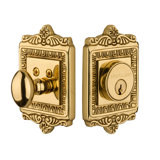 Nostalgic Warehouse Egg & Dart Plate Single Cylinder Deadbolt