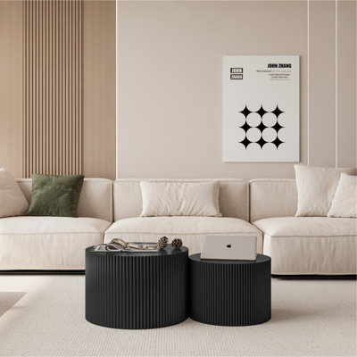 Ensemble de tables basses gigognes Wave