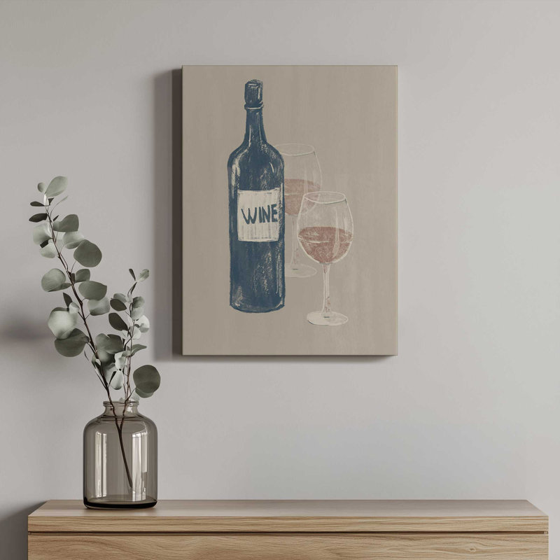 «Wine 3» par ThingDesign Print, L 30 x H 40, Toile tendue, Does Not Apply