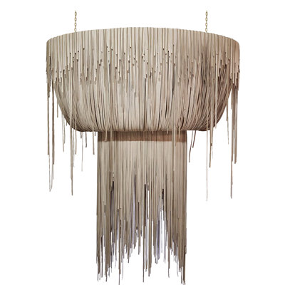 Leather Fringe Chandelier