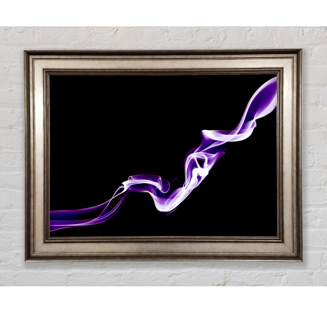 Gerahmtes Wandbild Purple Silk