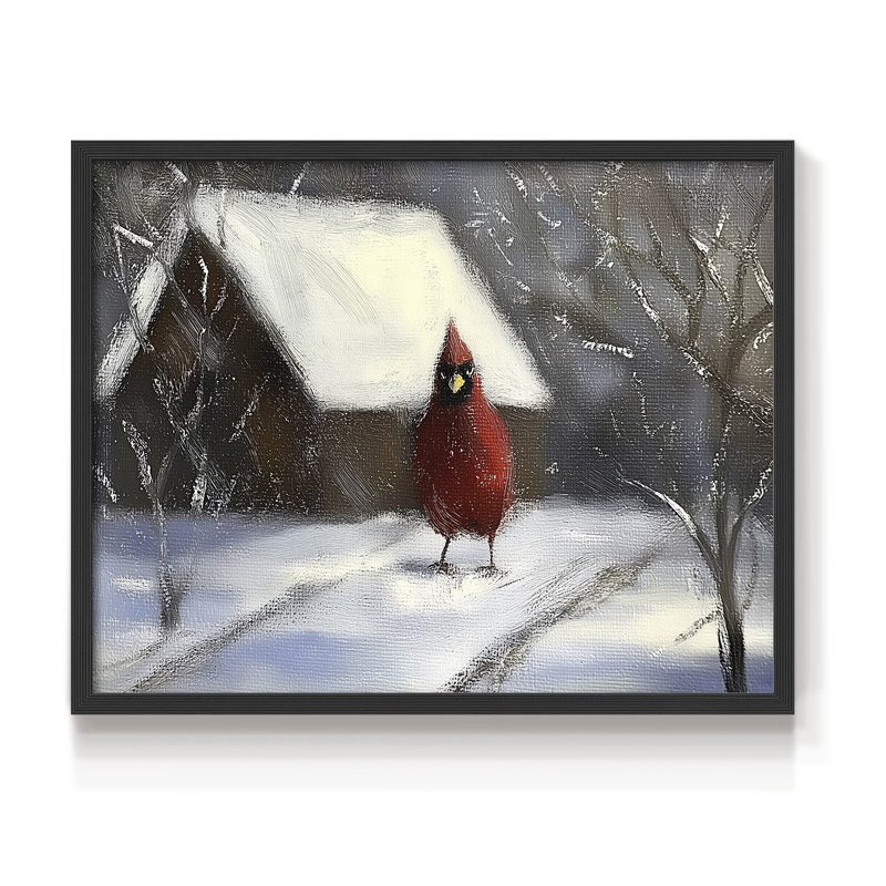 Chirstmas Art-CXCIX -Framed Print - Restickable, H 16 po x l 20 po, Noir, noir, noir, noir
