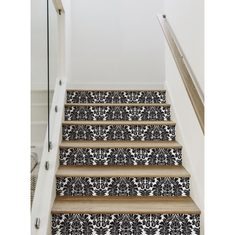 Adhésif décoratif damassé, H 6,5 po x l 48 po