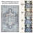 GLN Rugs Vintage Collection - Machine Washable Area Rug, Vintage Washable Rug, Non Slip Area Rug, Low Pile Living Room Rug, Bedroom Rug, Bathroom Rug - Easy Clean (Brown and Gray Area Rug)-998870515