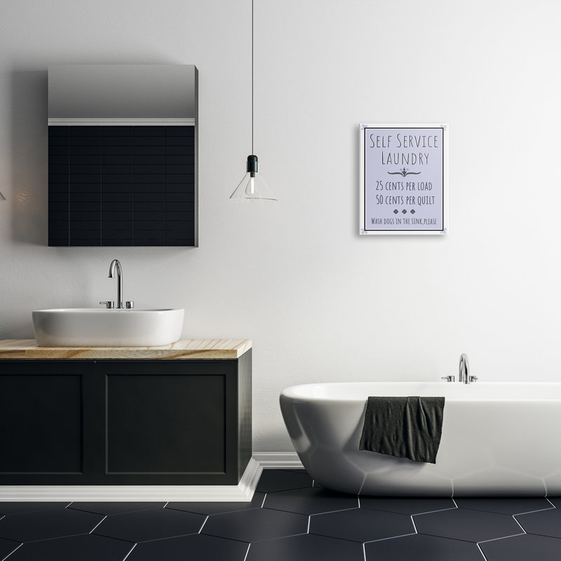 Laverie en libre-service - Publicité, Toile tendue, H 20 po x l 16 po