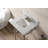 Kingston Brass Edwardian 19-Inch Carrara Marble Console Sink with Brass Legs (4-Inch, 3-Hole)-81830048