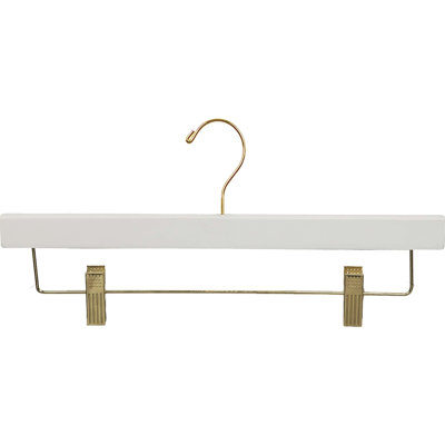 Wood Hangers With Clips for Skirt/Pants