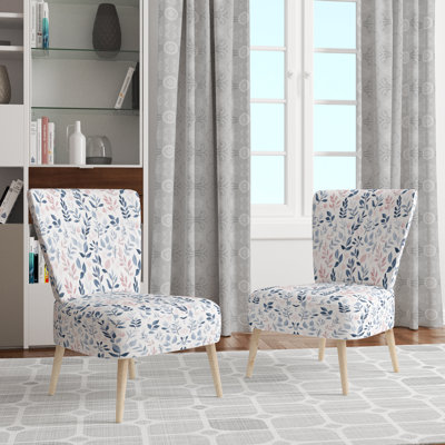 Chaise d'appoint abstraite - Chaise d'appoint bleue Spirit Garden