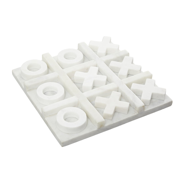 Cole & Grey 2 Player Marble Tic Tac Toe