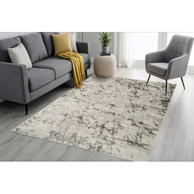 Tapis beige / gris / bleu Dionatta