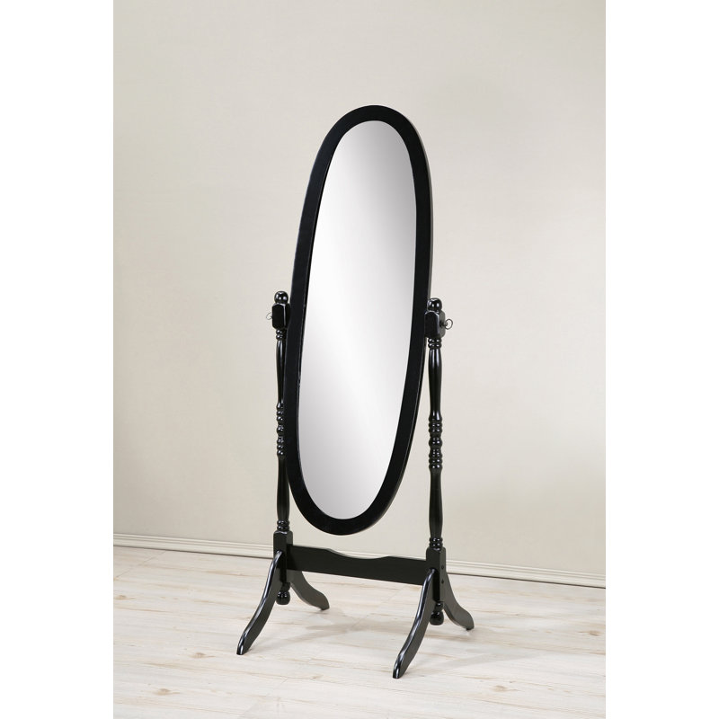 Miroir de plancher Modern Anna, Black