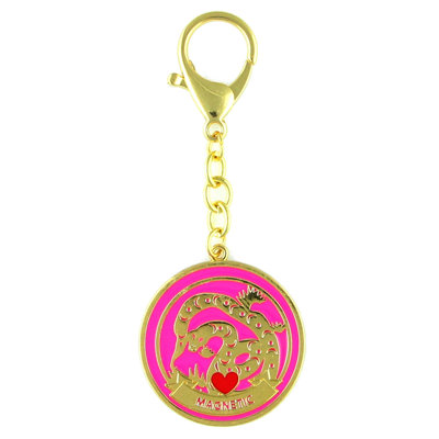 Feng Shui Import 2'' W Gold/Pink Key Chain