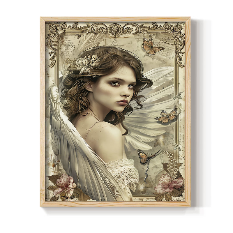 Reproduction encadrée WOMEN Series CECLV - bois massif, H 11 po x l 9 po