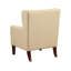 Fauteuil à oreilles classique rembourré beige capitonné capitonné luxueux et confortable, meubles de salon 1pc, pieds en bois massif-1715689207