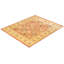 Tapis unique ivoire / sable / rouge noué à la main Sandhu 8 pi 2 po x 9 pi 9 po