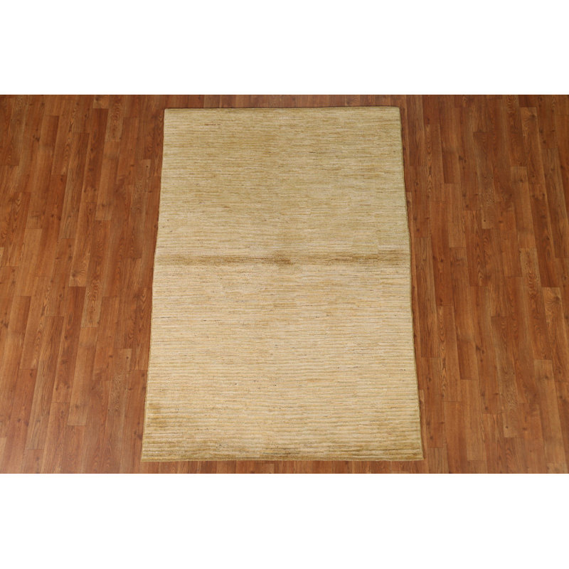 Tapis contemporain Gabbeh noué à la main 4 x 6