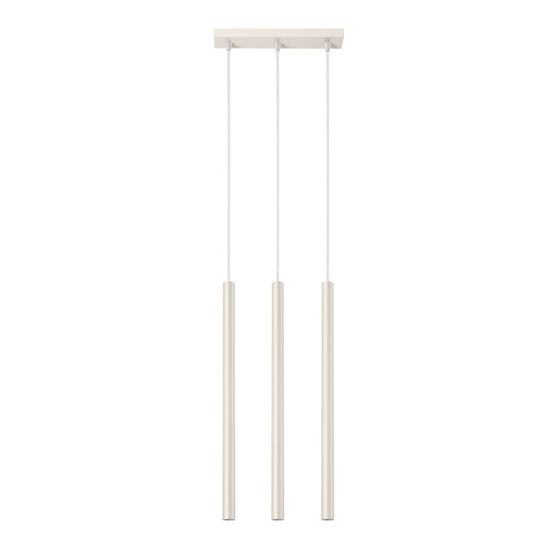 Berthile - Light Pendant, 52cm W x 9cm D, Beige, 3 Lights