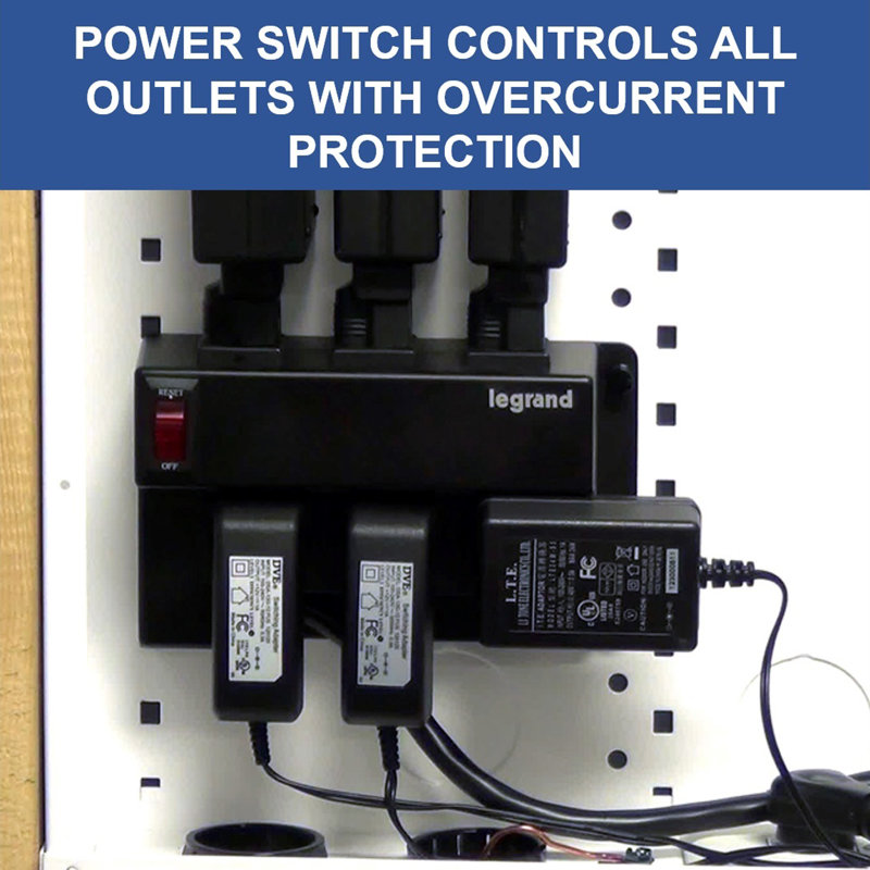 Legrand On-q Enclosure Power Strip Module, Half Width