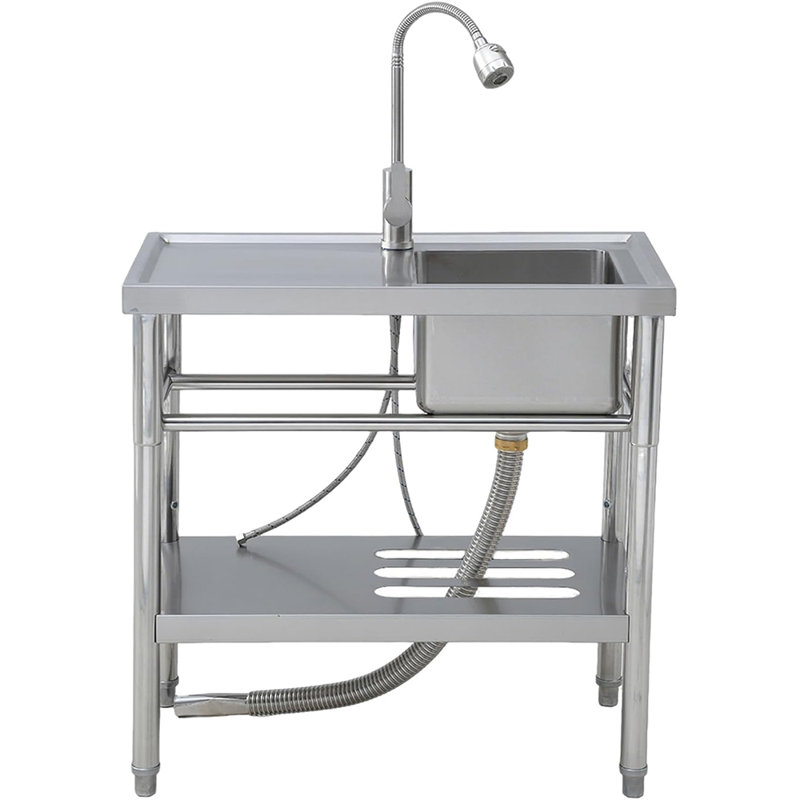 Stainless Steel Single Bowl Kitchen Sink – Durable, Rust-Resistant, Easy-Clean Design
