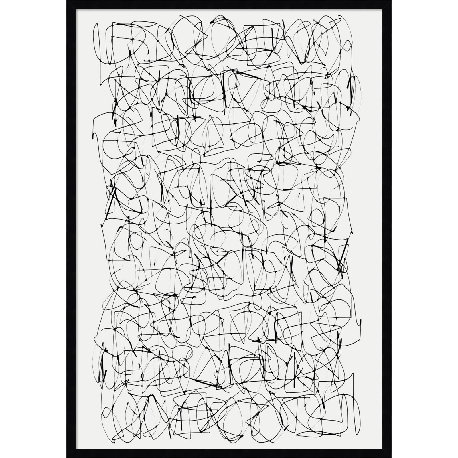 Circuitry by Dan Hobday, 41" H X 29" W, Black