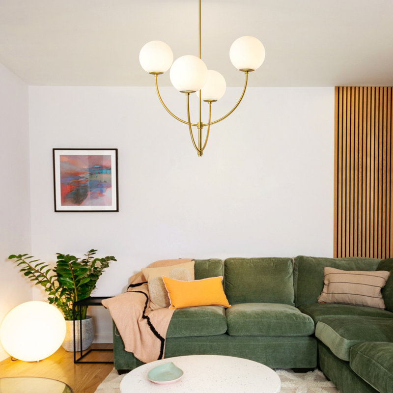 Lustre sphérique spoutnik 4 lumières 4 lumières