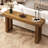 59" Reclaimed Solid Wood Console Table — Long Farmhouse Entryway & Sofa Table for Hallway, Foyer
