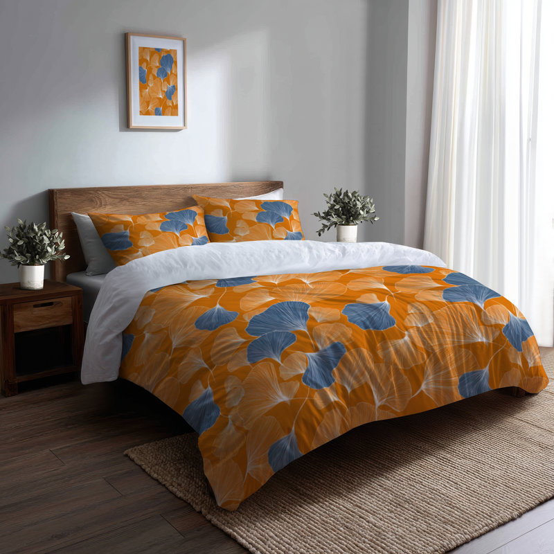 Ensemble de literie 3 pièces Coastal, Housse de couette simple et deux taies décorative