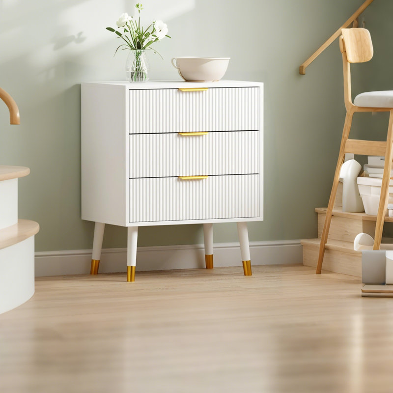 59.9cm W 3 - Drawer Chest of Drawers, White