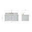 Ensemble de meuble-lavabo mural simple 43 po Macmullin Akenzie-855849819-855849820