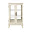 Vitrine avec portes en verre trempé, vitrine lumineuse avec panneau arrière en miroir et tablettes réglables, armoire d'appoint-838239634