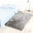 Luxurious Plush Gray Faux Sheepskin Rug-250814866