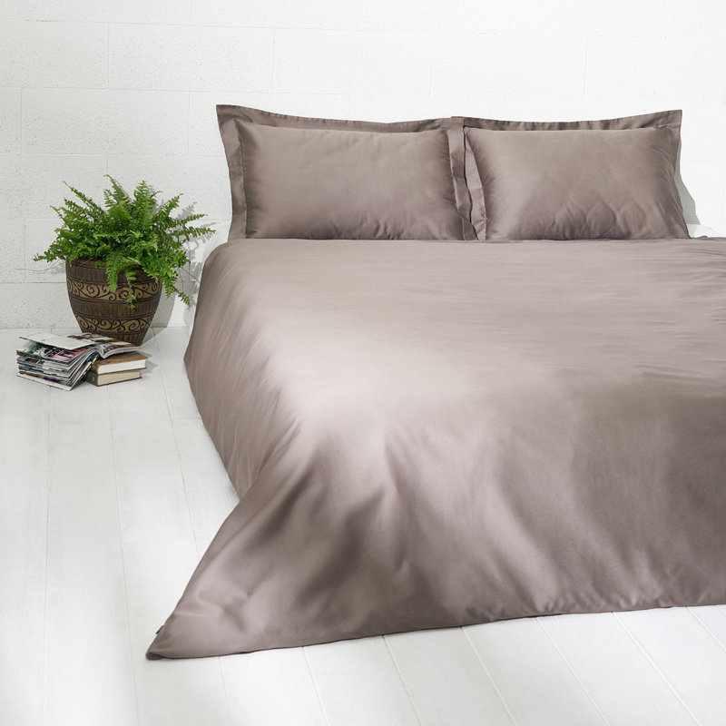 Kingery Solid Colour Duvet Cover Set with Pillowcases Included, 155 x 220cm Duvet Cover + 1 Pillowcase