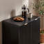 Armoire de rangement à 2 portes avec portes cannelées sculptées Arcen-468894023