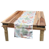 Ambesonne Dragonfly Table Runner, Colourful Different Sized Speckled Butterfly And Dragonfly Wings Image, Dining Room Kitchen Rectangular Runner, 16" X 72" , Multicolor