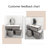 Makeup Vanity with Light mirror,5 drawers,1 chair-1650917692