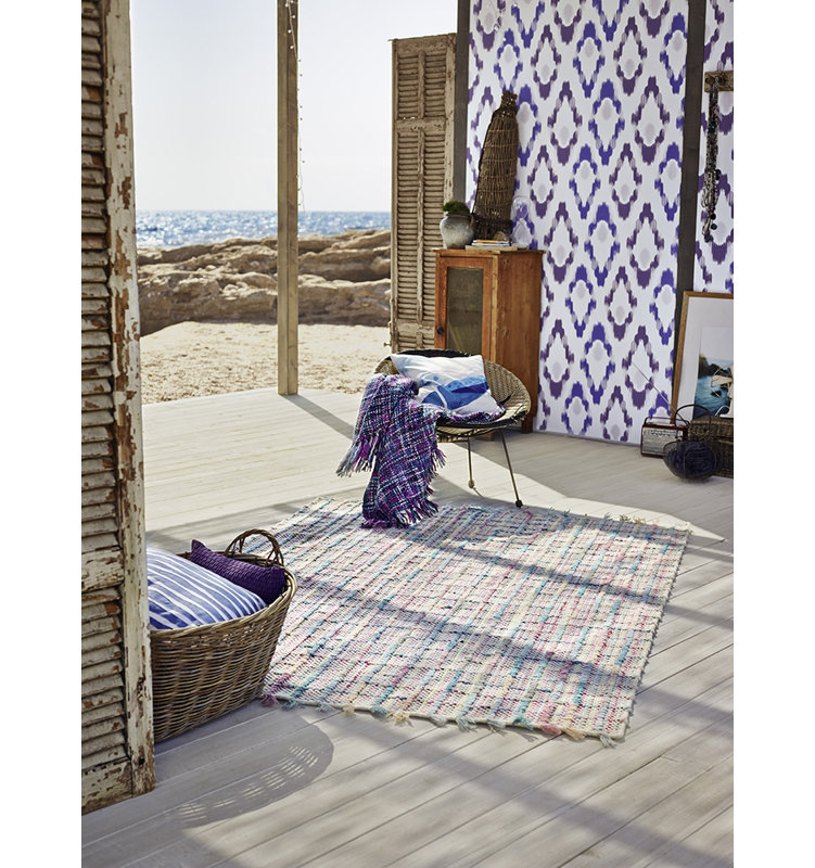 Freaky Plaid Wool Hand Woven Area Rug, 130 x 190cm