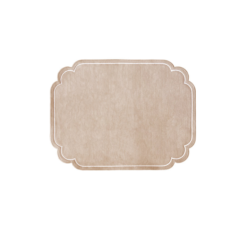 Lane Set of 2 Placemats, Pink Beige