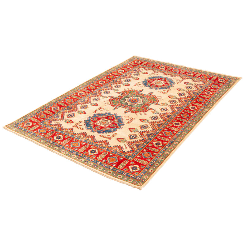Tapis unique en laine noué à la main 6 pi 8 po x 9 pi 11 po nouvel âge Oira