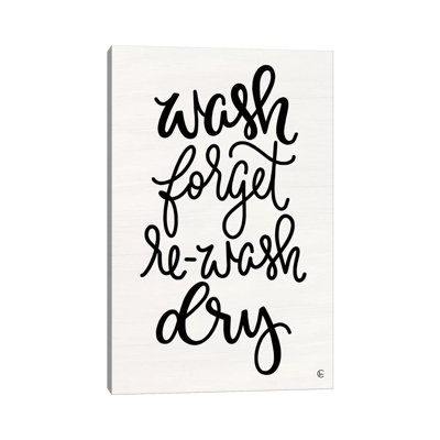 Wash And Forget by Fearfully Made Creations - Wrapped Canvas Print