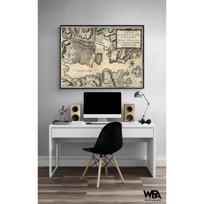 City Plan Of Nagasaki-Japan In The 18Th Century, Antique Japanese Room Wall Decor, Asian Japan Poster, Nagasaki City Wall Art Poster