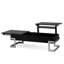 Table basse noire à plateau relevable ultrabrillant avec rangement dissimulé pratique-402579974