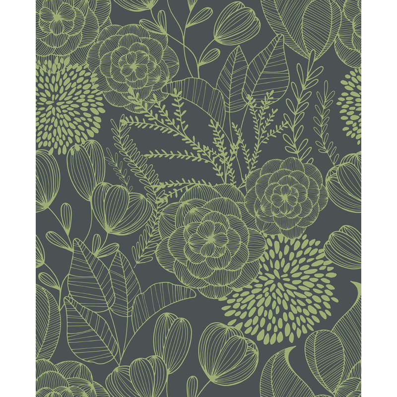 Larocque Floral Roll, Green