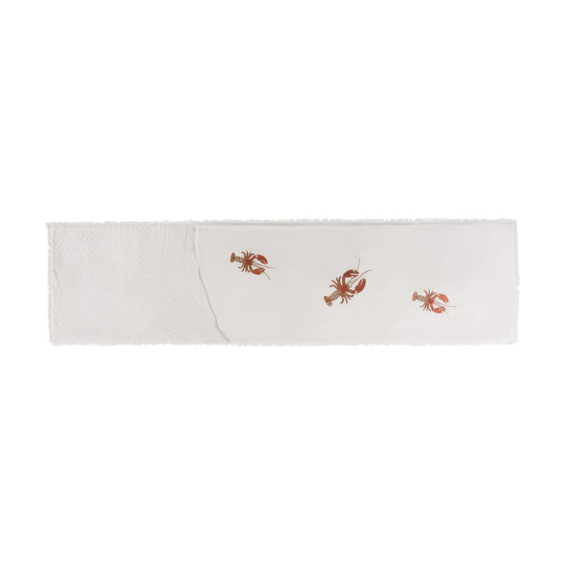 Chemin de table brodé Homard