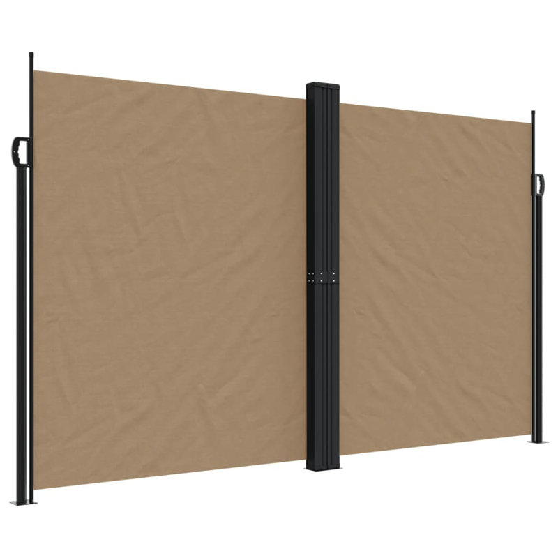 Auvent latéral rétractable Vidaxl anthracite, H 78,7 po x l 472,4 po, Taupe