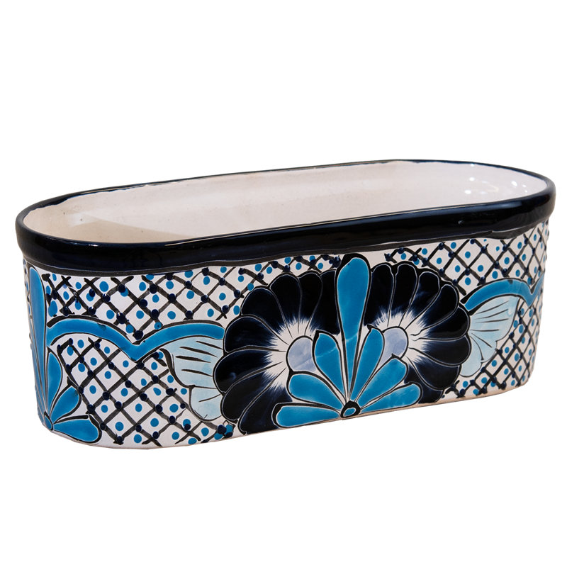 Desert Bloom Talavera Oval Planter