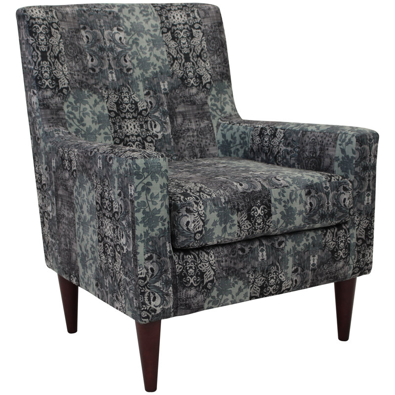 Fauteuil en polyester de 28 po de largeur Roudebush, Ardoise