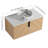 Caldicot 36'' Wall-Mounted Single Bathroom Vanity with Engineered Stone Top and Ceramic Vessel Sink-319965498-331336608