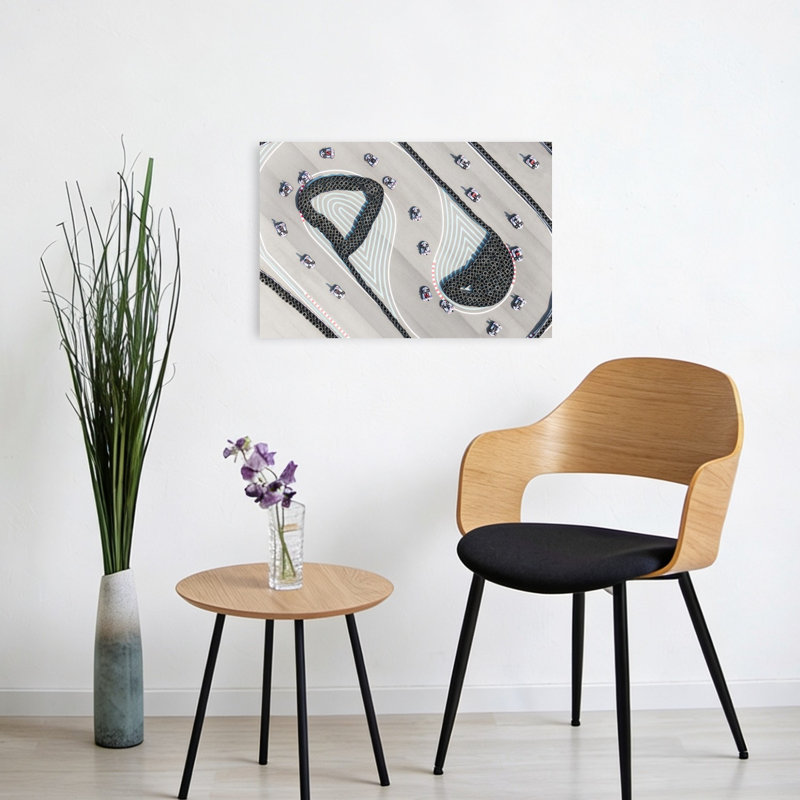 Reproduction d'art murale, cheval, H 16 po x l 24 po