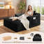 Modern 161cm corduroy indoor chair lounge without frame with side storage bag-790137362