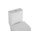 Toilette allongée en céramique, 1,1 / 1,6, blanche, confortable, siège à fermeture en douceur, et hauteur de toilette T036wt, couleur blanche,